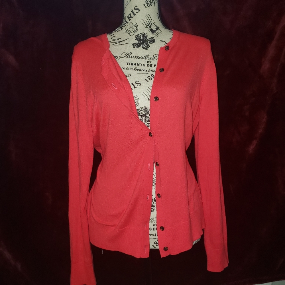 Ann Taylor Cardigan, j. Crew skirt sold seperatey